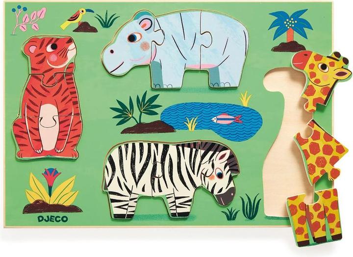 Immagine prodotto Djeco Coucou Tigre (12 pezzi)