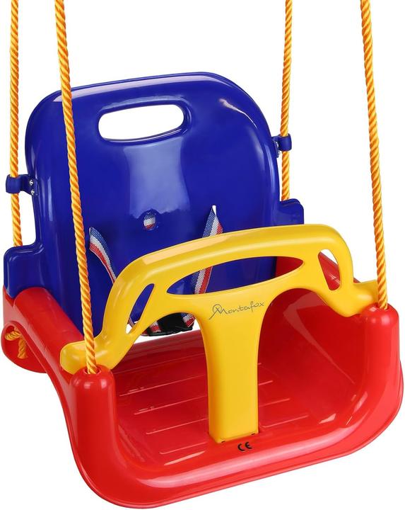 Montafox Kinderschaukel mit Rückenlehne und Gurt