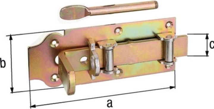 Actual product image GAH Stable door roller deadbolt Width 80 mm (1 pcs.)
