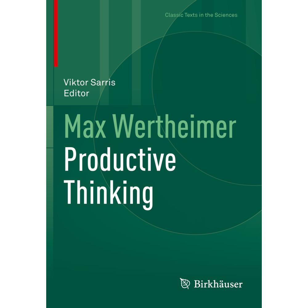 Max Wertheimer Productive Thinking, Fachbücher von Max Wertheimer