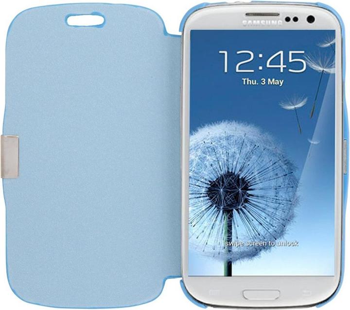 Produktbild König Design Handyhülle Tasche für Samsung Galaxy S3 i9300 / i9305 / S3 NEO i9301 hellblau gebürstet (Samsung Galaxy S3 i9300, Samsung Galaxy S3 LTE i9305)