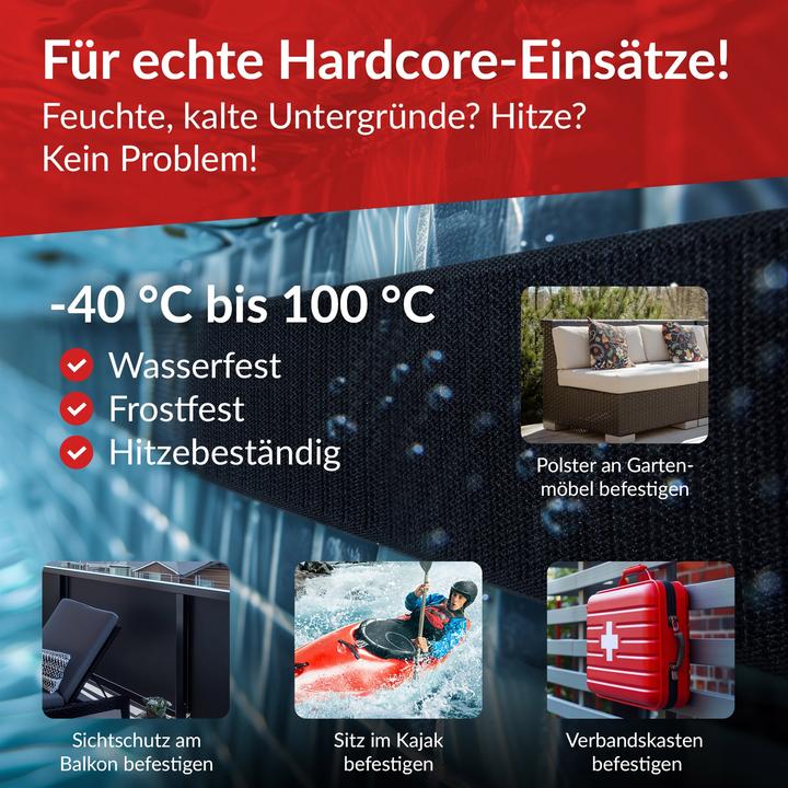 Image du produit Label-the-cable LTC Klettrolle Tough Tape Strap 5mx50mm Bündeln&Ordnen weiss (50 mm)