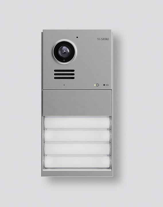 Siedle Door Video-Türstation IQDM-0 Mattchrom m.4/6Ruftasten Aufputzmontage (WLAN)