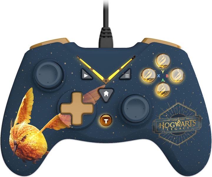 Actual product image Trade Invaders Harry Potter - Wired Controller for Xbox One/ PC with 3M Câble - Golden Vivet (Xbox Series X)