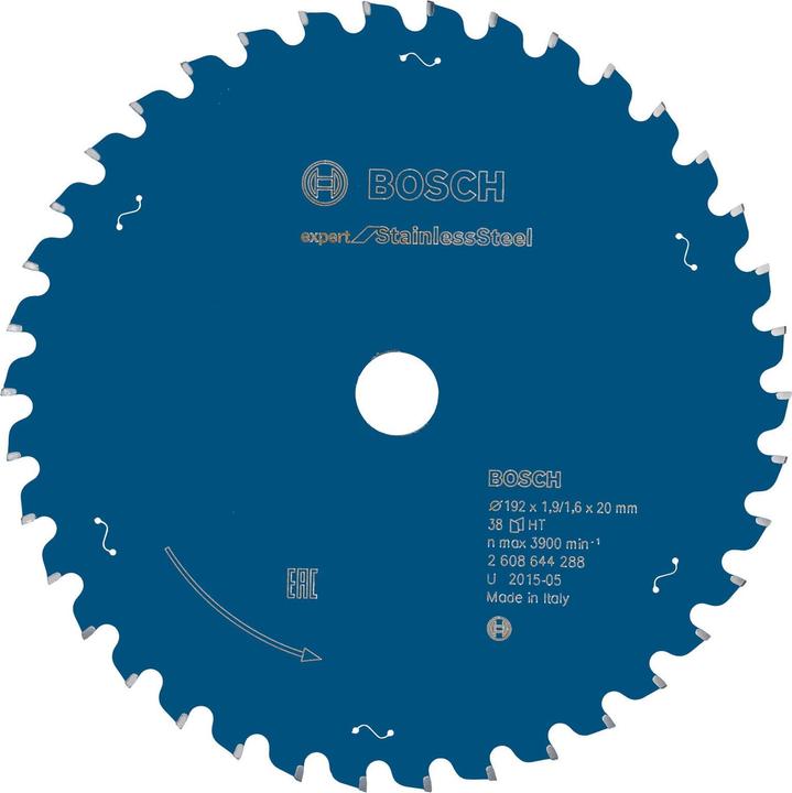 Produktbild Bosch Professional Zubehör Kreissägeblatt Expert for Stainless Steel, 192 x 20 x 1,9 x 38
