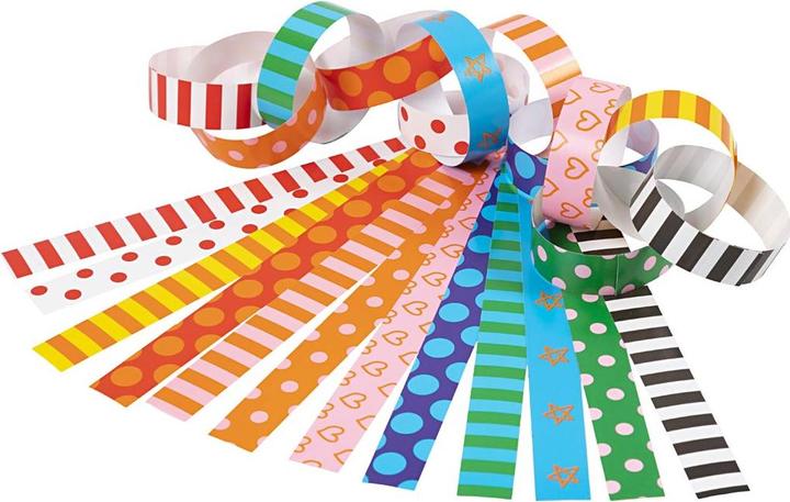 Actual product image Creativ Company Paper Stroken - Bedrukt, 2400st. (2400 x)