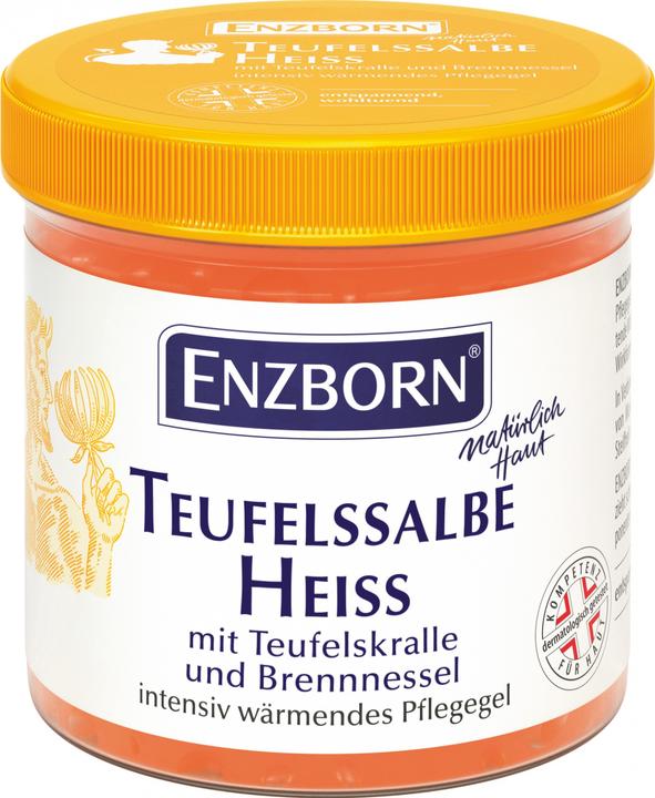 Produktbild Enzborn Teufelssalbe, Heiss, mit Teufelskralle + Brennnessel, Dose, 240 ml