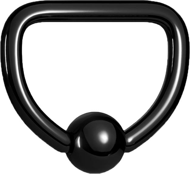 Immagine prodotto Star Piercing Anello di chiusura a microsfera nero D (Acciaio chirurgico 316L, senza ottone)