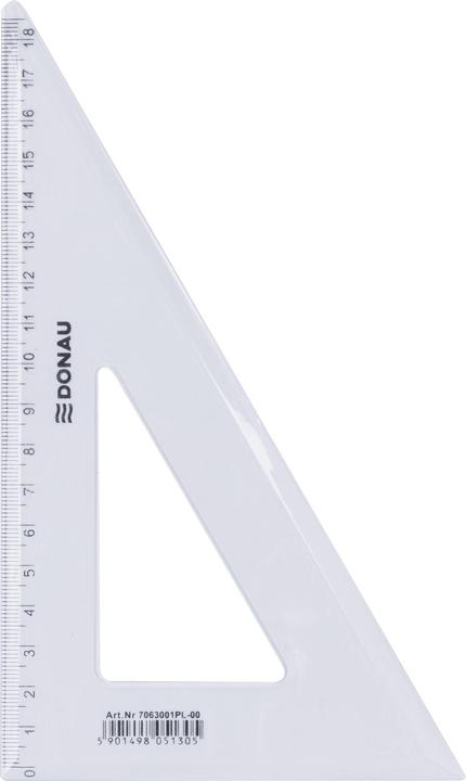 Produktbild Donau Geodreieck, gross, 19cm, 60°, klar (22.80 cm)