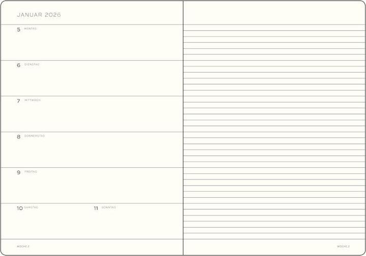 Produktbild Wochenkalender & Notizbuch (A4+, Deutsch)