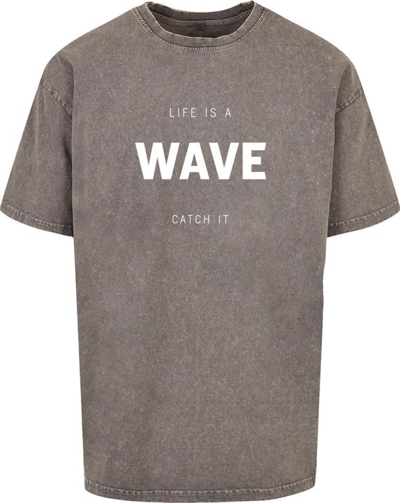 Produktbild Merchcode Summer - Life is a wave Acid Washed Oversize Tee - 112611 (L)