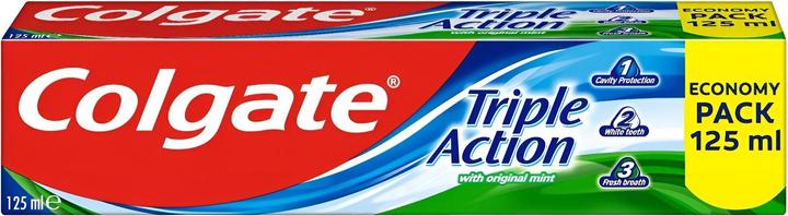Actual product image Colgate Triple Action Original Mint Dentifrice 125 ml (125 ml)