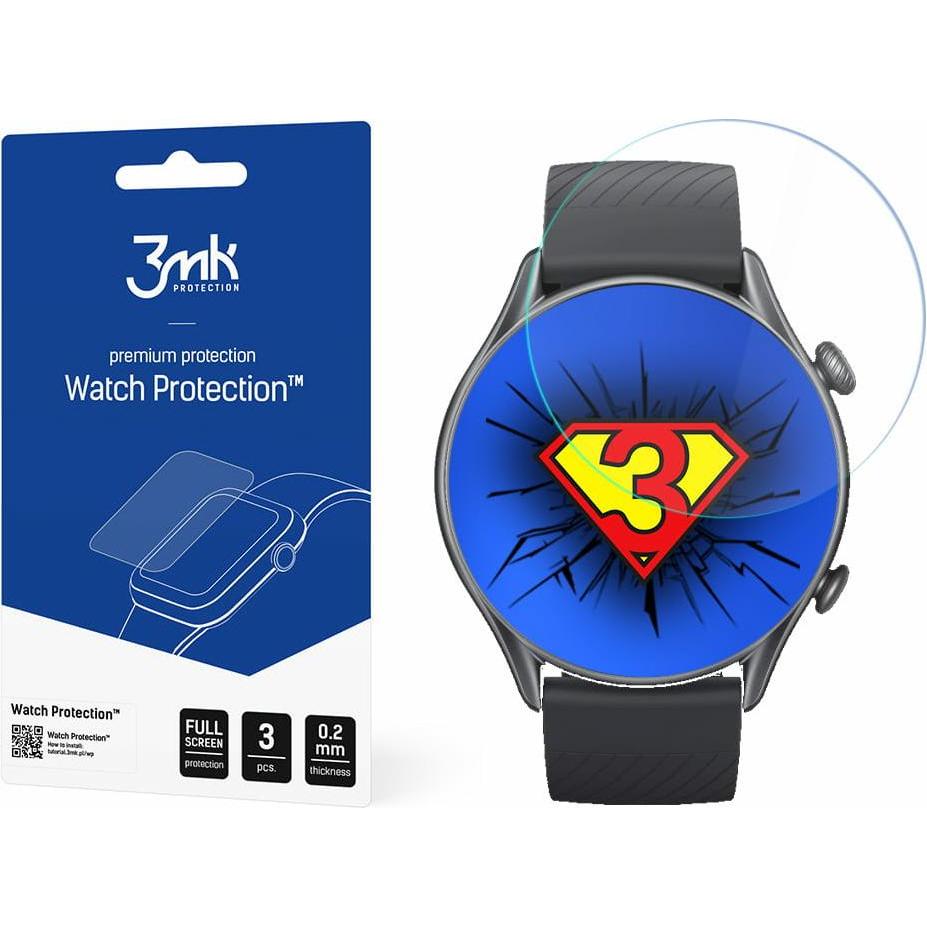 Thumbnail - 3MK protective film Watch Protection ARC for Xiaomi Amazfit GTR 3, Smartwatch Zubehör