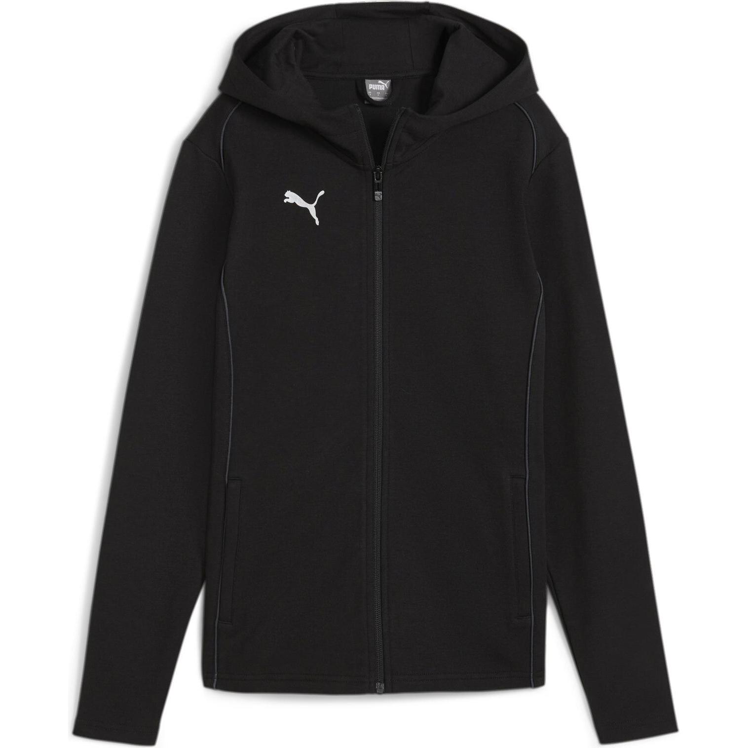 Puma, Damen, Laufjacke, teamFINAL Casuals Hooded Jkt Wmn (XL), Schwarz, XL