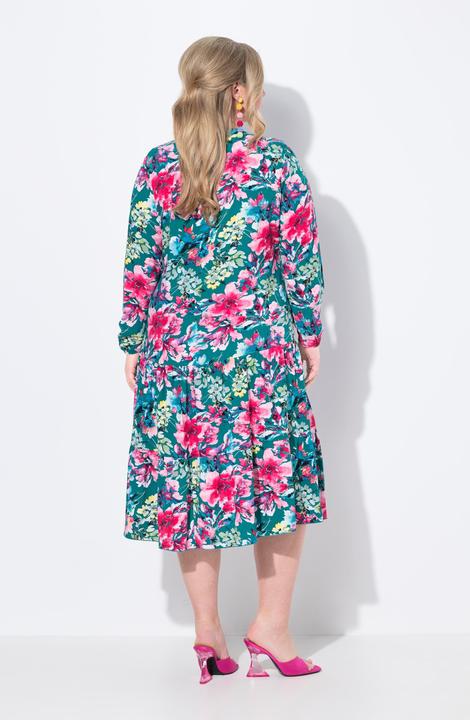 Produktbild Miamoda Midikleid, Blumenmuster, doppelter Saumvolant (48)