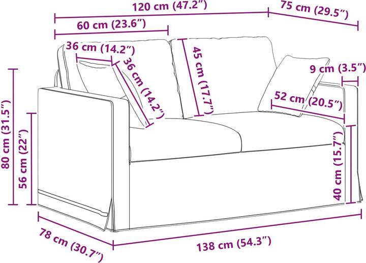 Produktbild vidaXL Sofa