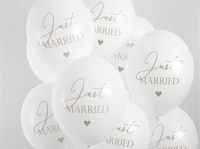 Produktbild Partydeco Just Married (6 x)