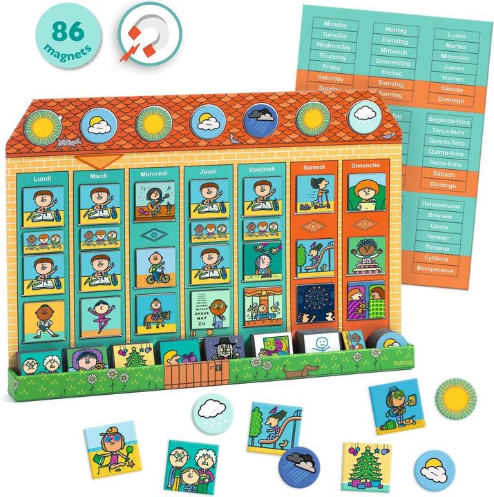 Djeco Meine Woche (Francese, Inglese, Italiano, Tedesco)