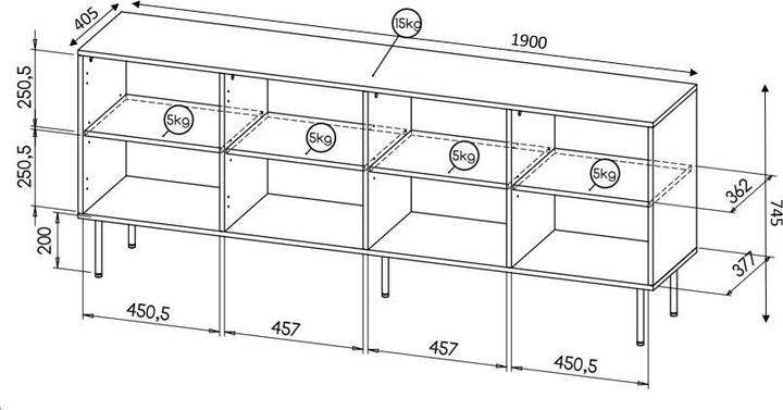 Produktbild Cama Hole (190 x 40.50 x 74.50 cm)