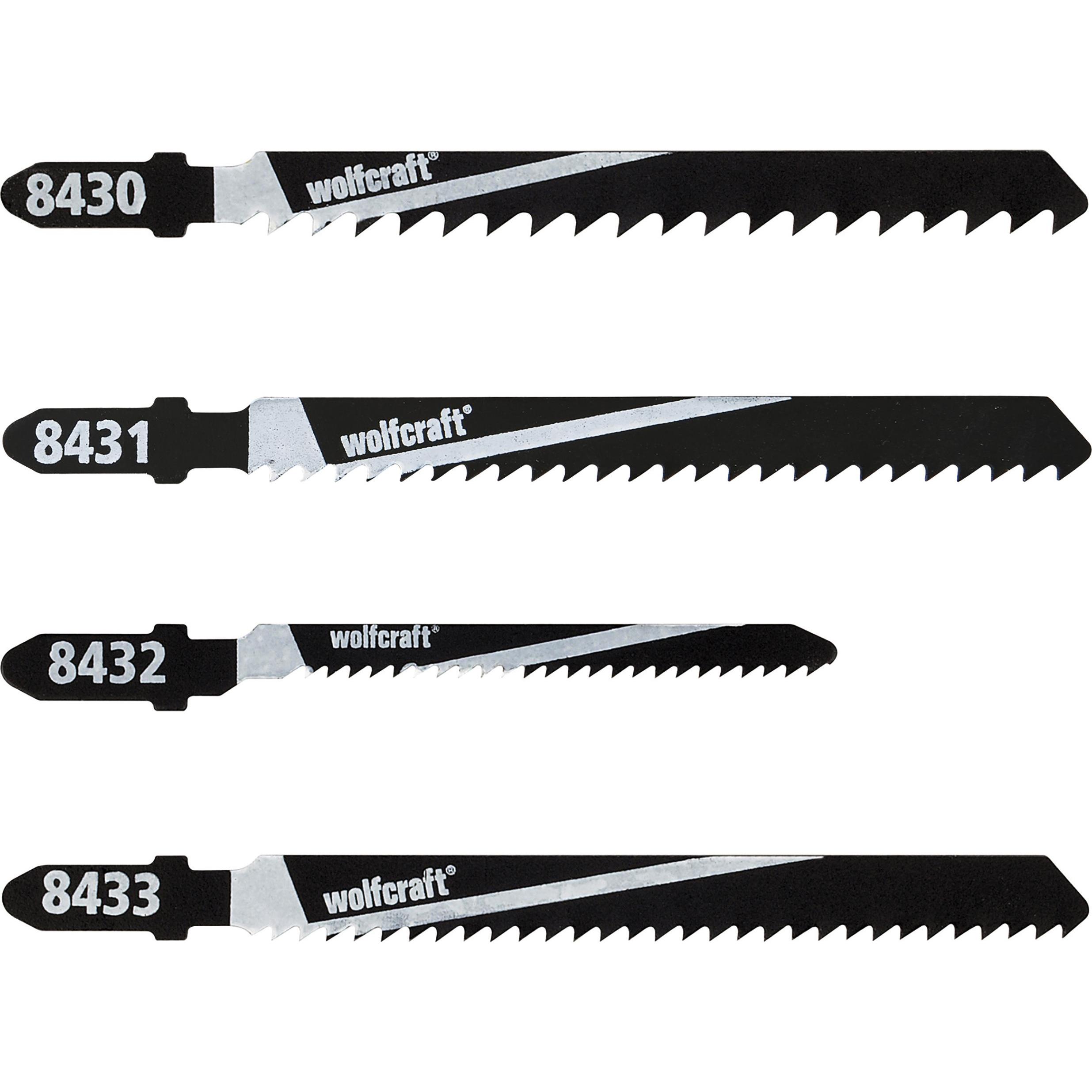 wolfcraft, Sägeblatt, Stichsägeblätter-Set 10-tlg., T-Schaft