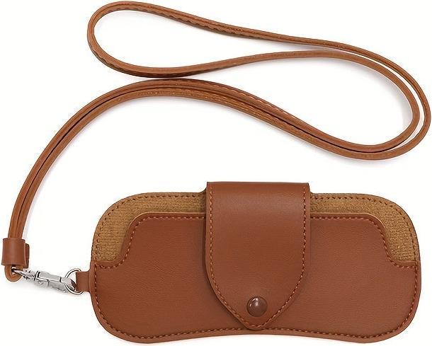 Immagine prodotto Only-Bags.Store PU Leder Nackenband Brillenetui, stilvolle Brillen & Brillenhalter für Frauen Männer, trendige