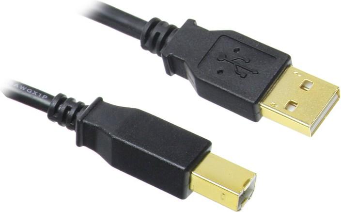 Actual product image InLine USB 2.0 cable, A to B, gold-plated (10 m, USB 2.0)