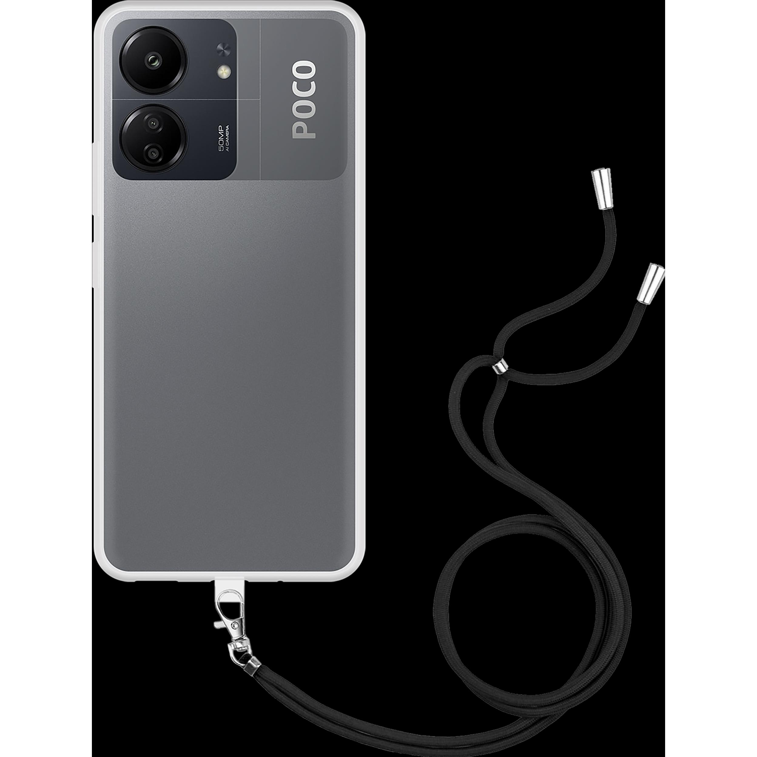 Thumbnail - Cazy Handykette Hülle Kompatibel mit Xiaomi Poco C65 - Silikon Handyhülle mit Band Necklace Hülle -, Handykette, Transpa...