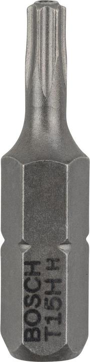 Produktbild Bosch Professional Zubehör T15H Security-Torx®-Schrauberbit Extra-Hart (Sechskant (hexagonal), Innensechsrund TX)