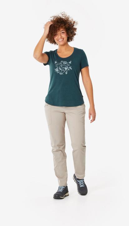 Actual product image Quechua Wanderhose Damen Regular - NH500 beige (31)