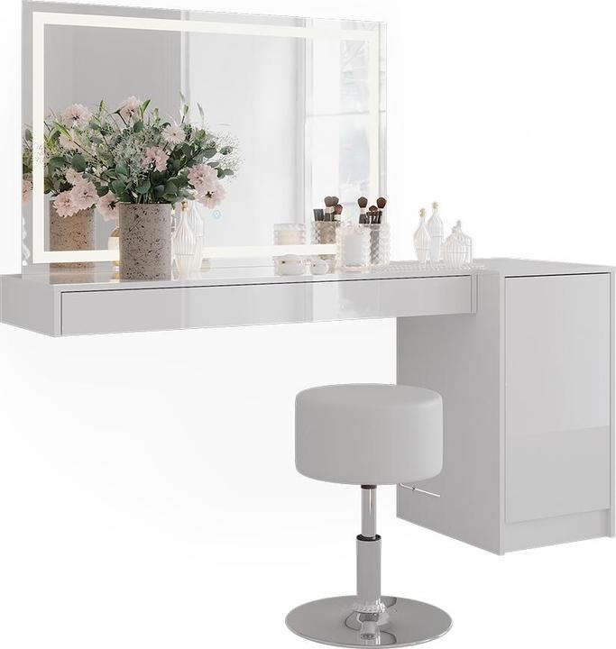 Produktbild Vicco Schminktisch Sherry, Weiss, 120 cm 4 Teile (120 x 40.10 x 70 cm)
