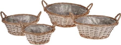 Actual product image Opiflor Wicker Basket Saxony, 25 cm Grey (25 cm)