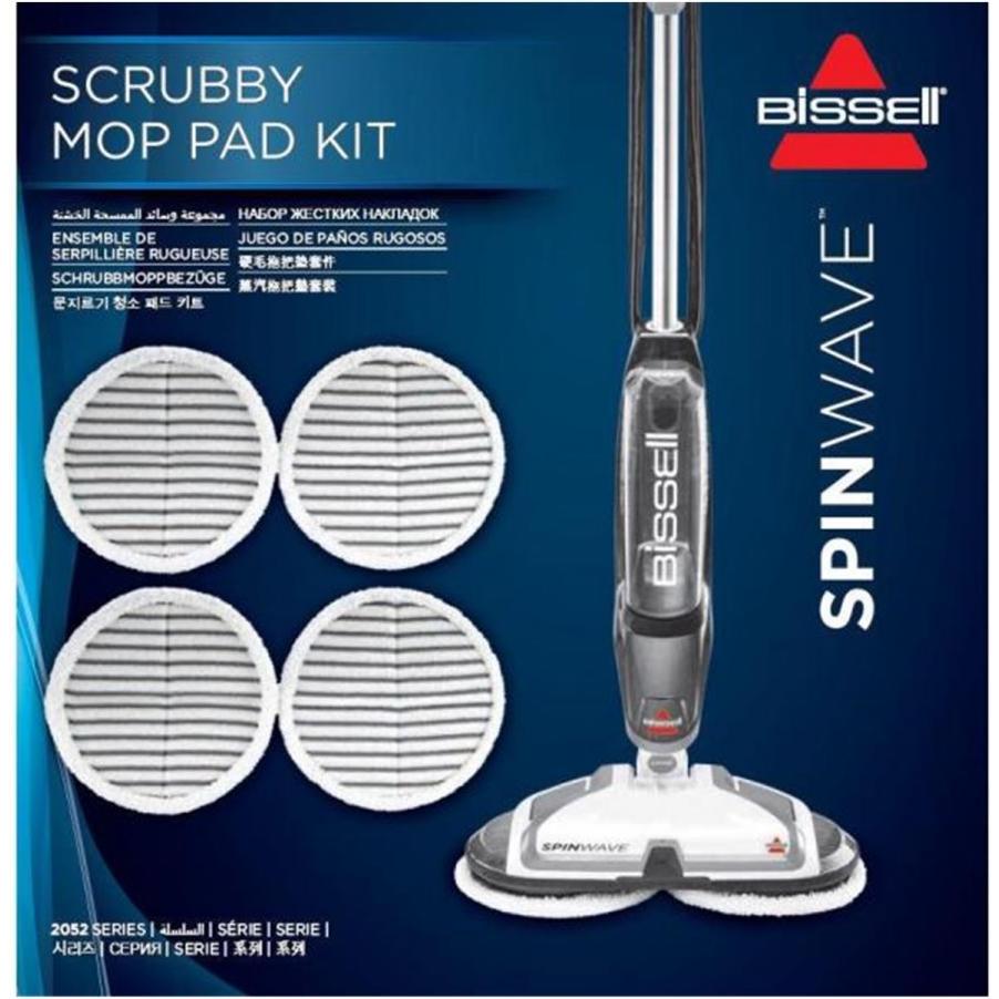 Bissell Pads Spin Wave Scrubby, Nassreiniger Zubehör, Weiss