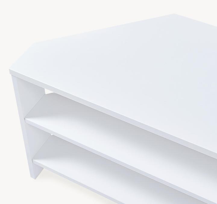Actual product image En.Casa Fernsehtisch Berg 110x36x42 cm Weiss (110 x 36 x 41.50 cm)
