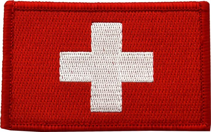 Produktbild Pinex Schweizer Wappen gesticktes Abzeichen 80mm x 50mm