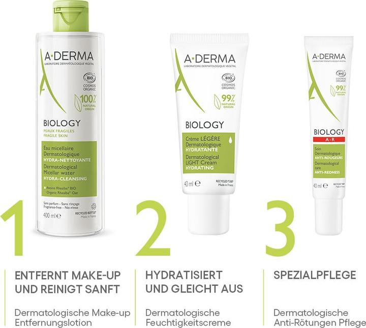 Image du produit A-Derma Biologie Eau micellaire dermatologique Hydra-Cleansing (Eau micellaire, 400 ml)