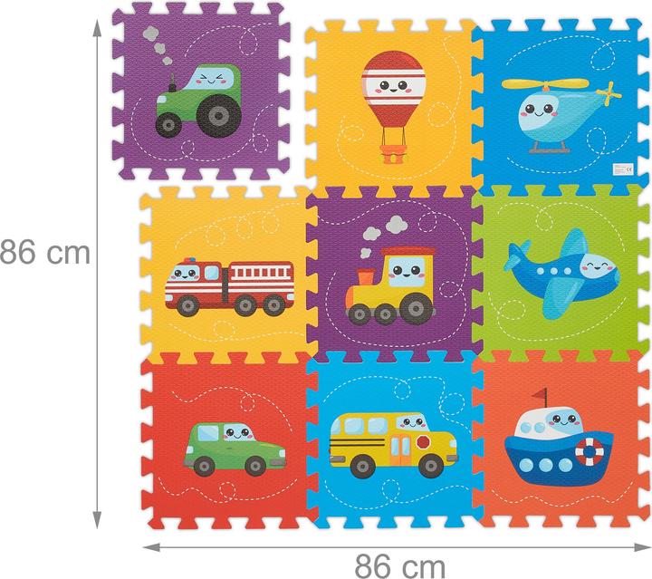 Actual product image Relaxdays 9x puzzle mat (30 x 30 x 1 cm)