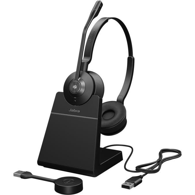 Thumbnail - Jabra Engage 55 Se Ms Stereo (Kabellos, USB-A), Office Headset, Schwarz