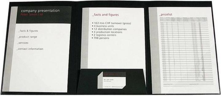 Produktbild Biella Präsentationsmappe Pearl A4 Weiss, 25 Stück (A4, 25 x)