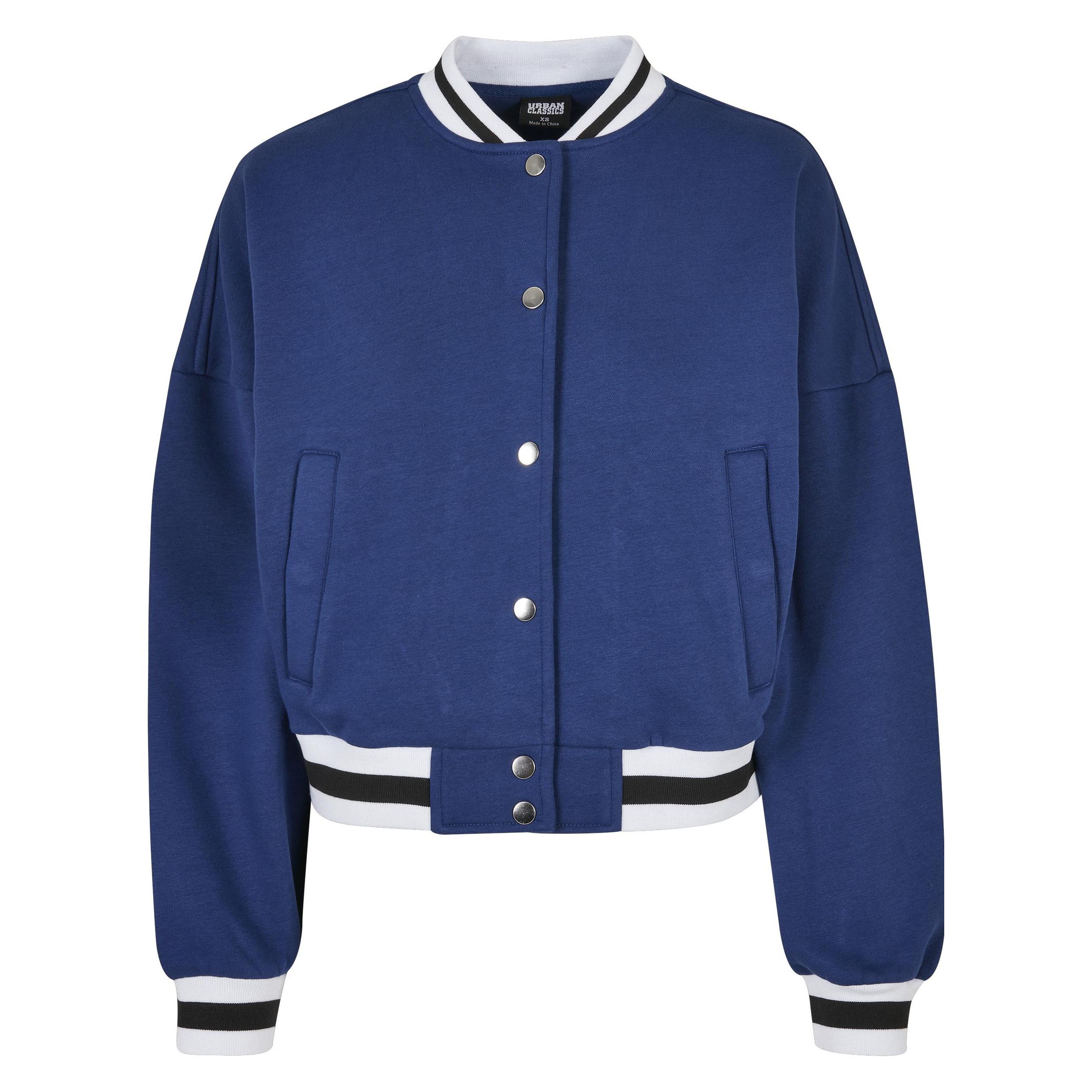 Urban Classics, Damen, Leichte Jacken, Ladies Oversized College Sweat Jacket, Blau, (S)
