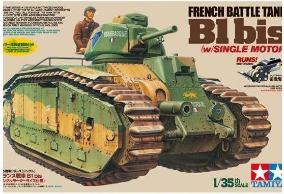 Image du produit Tamiya French Battle Tank B1 bis (w/single Motor)
