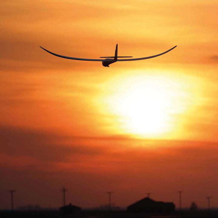 Actual product image E-Flite Night Radian 2000mm electric motor glider model PNP (Glider)