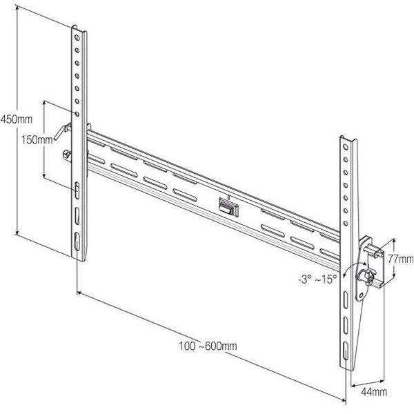 Produktbild Titan Bti 8060 (Wand, 85", 50 kg)