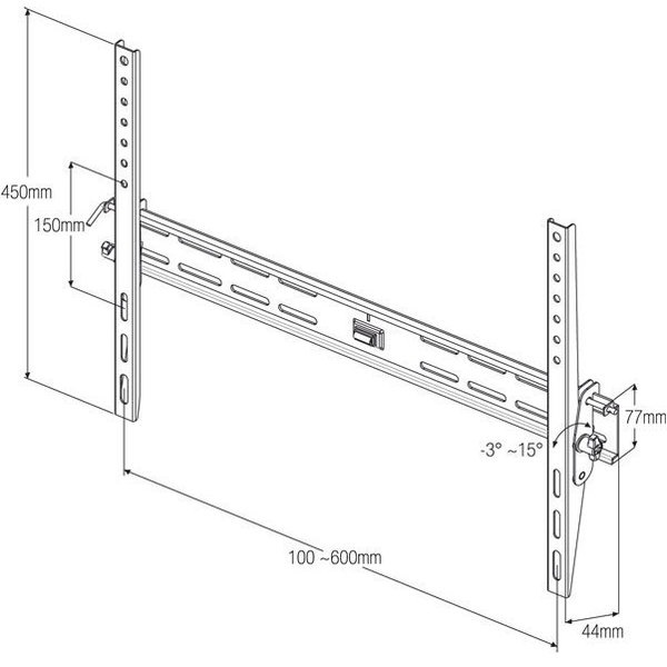 Produktbild Titan Bti 8060 (Wand, 85", 50 kg)
