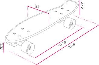 Actual product image Streetsurfing POP BOARD Popsi Yellow (21.65")