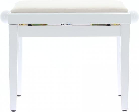Produktbild Quik Lok PB/010 WH L Klavierbank aus Holz, weiss glänzend