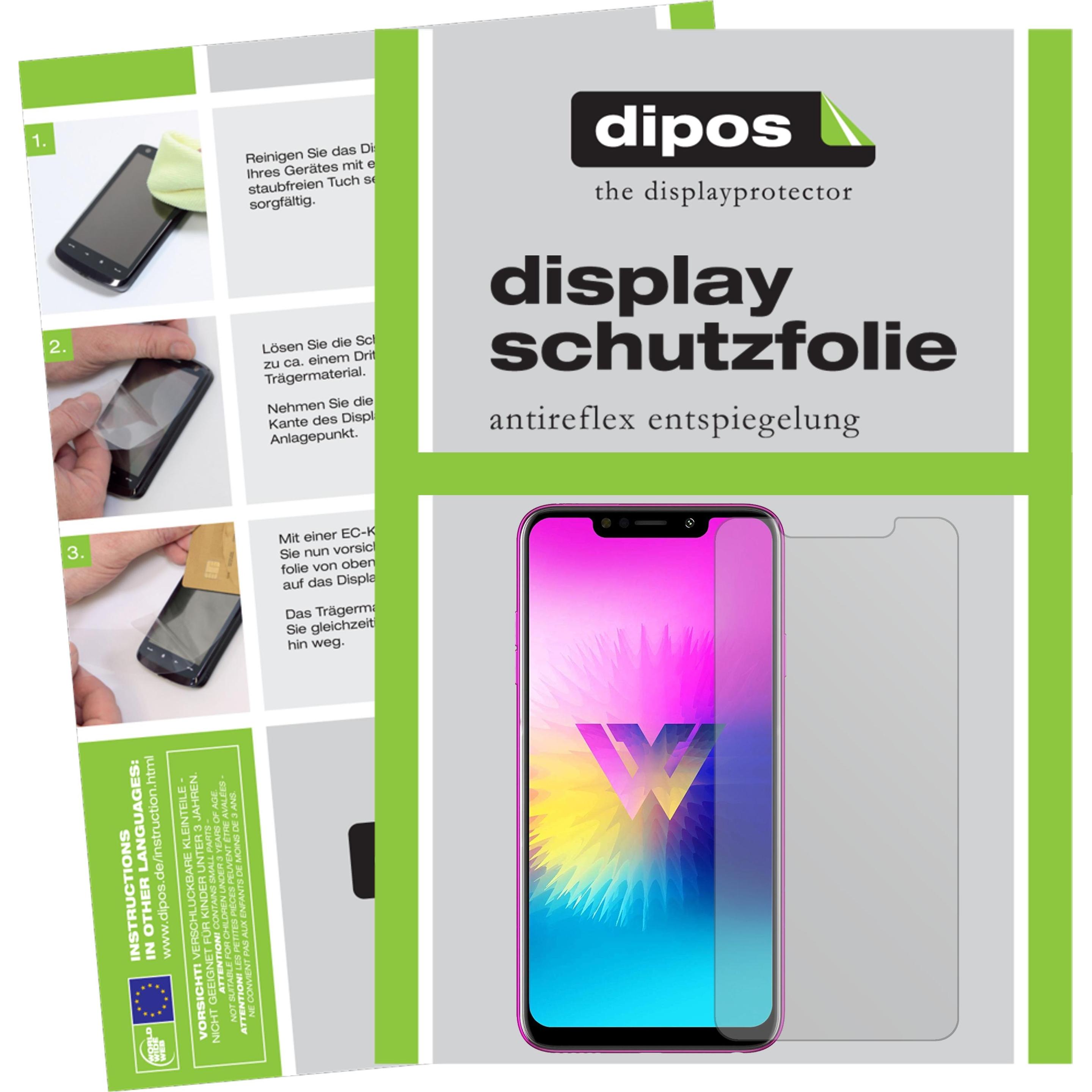 Dipos Displayschutzfolie Antireflex (5 Stück, LG W10), Smartphone Schutzfolie, Transparent