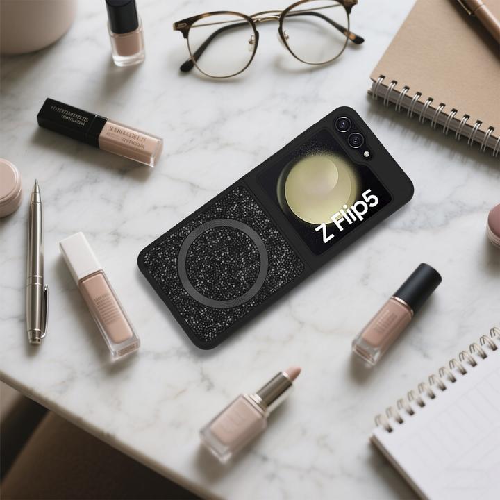 Image du produit Cadorabo Coque pour Samsung Galaxy Z FLIP 5 Paillettes Scintillant Design (Samsung Galaxy Z Flip 5G)