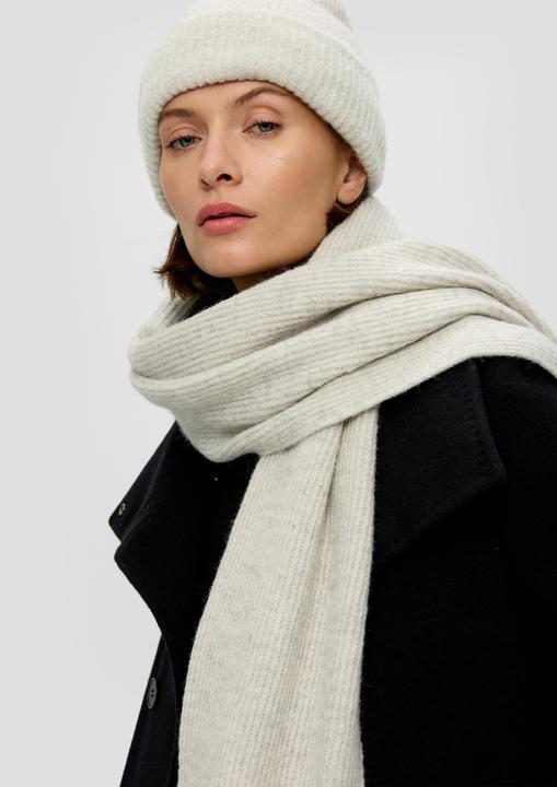 Immagine prodotto s.Oliver Tuch Rippstrick-Schal mit Wollanteil