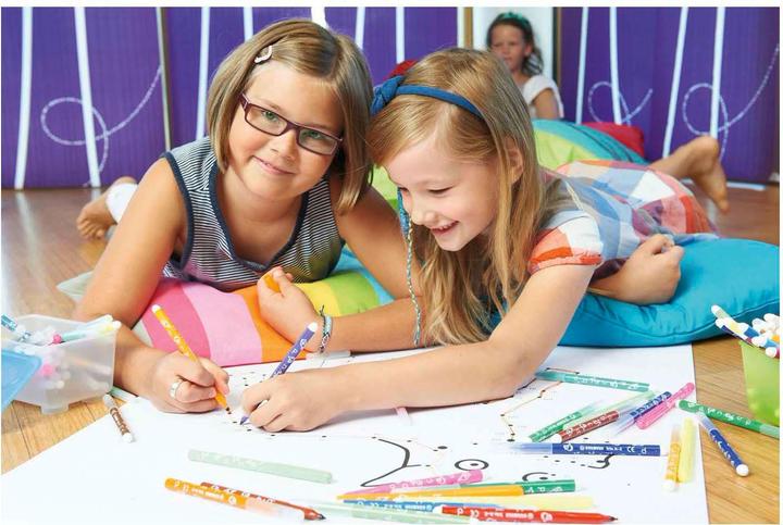 Immagine prodotto STABILO Penne in fibra Trio A-z (Multicolore, 30 x)