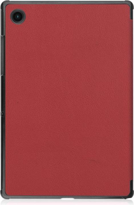 Productafbeelding Cover-Discount Galaxy Tab A8 10.5 - Tri-fold Smart Case wijnrood (Galaxy Tab A8)